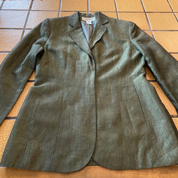 Jones Wear Women's Vintage Green 3 Button Blazer Size 8 - Picture 2 of 11